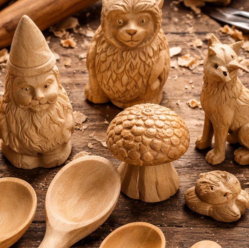 Beginner Course whittling course cornwall