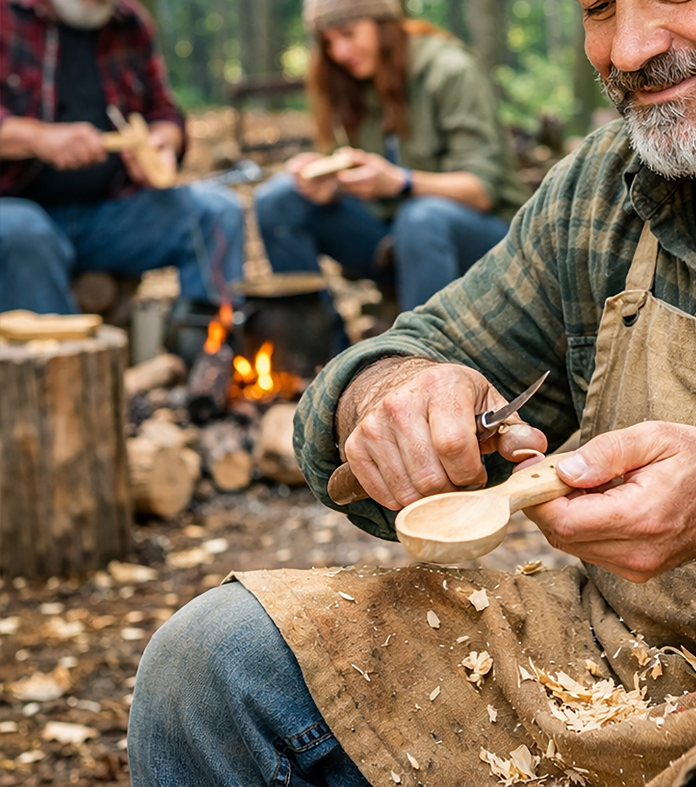 Spoon Carving Workshop Cornwall 